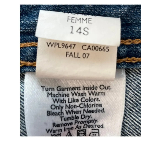 Eddie Bauer Vtg Womens 14S Blue Jean Classic Boot Cut - Picture 9 of 12